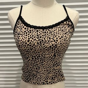 Cheetah print tank top